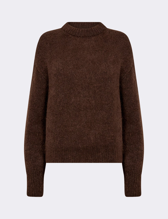 LR-NOREEN 1 Pullover Mörkbrun