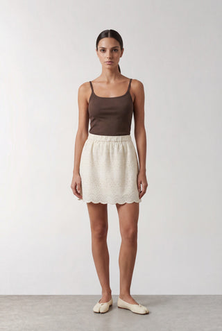 LR-ROSALINA 4 Kjol Off white