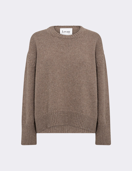 LR-PERLE 1 Pullover Ljusbrun