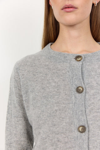 LR-ELOISE 1 Cardigan Ljusgrått