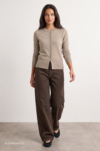 LR-ELOISE 21 Cardigan Sand