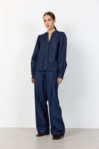 LR-PIETTA 2 Skjorta mörkblå